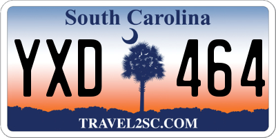 SC license plate YXD464