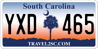 SC license plate YXD465