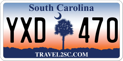 SC license plate YXD470