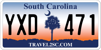 SC license plate YXD471