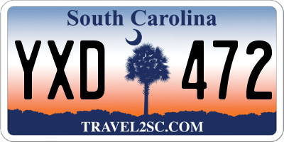 SC license plate YXD472