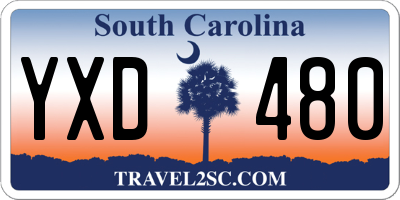 SC license plate YXD480