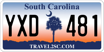 SC license plate YXD481