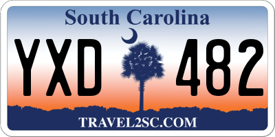 SC license plate YXD482