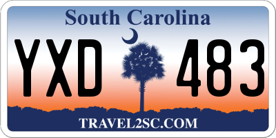 SC license plate YXD483