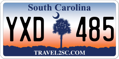SC license plate YXD485