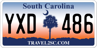 SC license plate YXD486