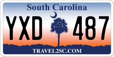 SC license plate YXD487
