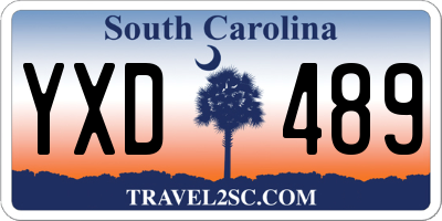 SC license plate YXD489