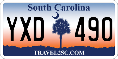 SC license plate YXD490