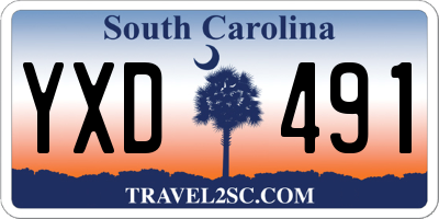 SC license plate YXD491