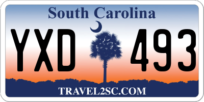 SC license plate YXD493