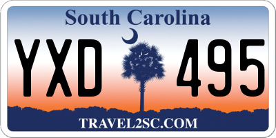 SC license plate YXD495