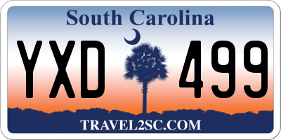 SC license plate YXD499