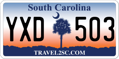 SC license plate YXD503