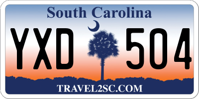 SC license plate YXD504