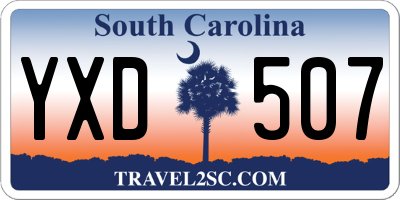 SC license plate YXD507