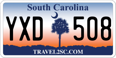 SC license plate YXD508