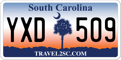 SC license plate YXD509
