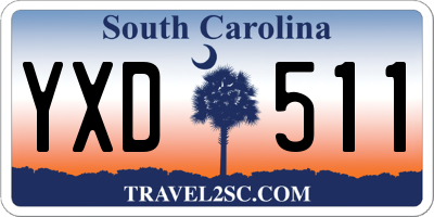 SC license plate YXD511