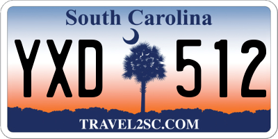 SC license plate YXD512