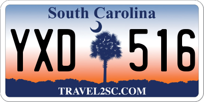 SC license plate YXD516