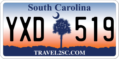 SC license plate YXD519
