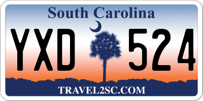 SC license plate YXD524