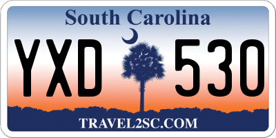 SC license plate YXD530