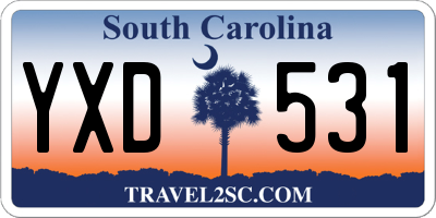 SC license plate YXD531