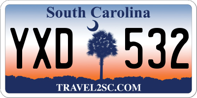 SC license plate YXD532