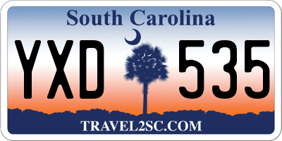 SC license plate YXD535