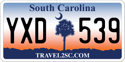 SC license plate YXD539