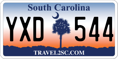 SC license plate YXD544