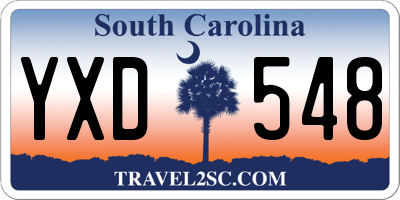 SC license plate YXD548