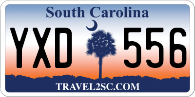 SC license plate YXD556