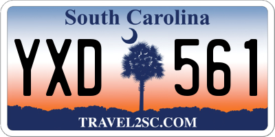 SC license plate YXD561