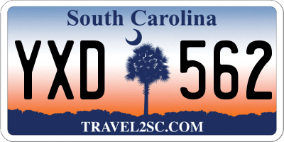 SC license plate YXD562