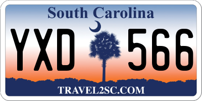 SC license plate YXD566