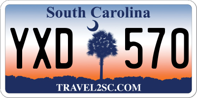 SC license plate YXD570