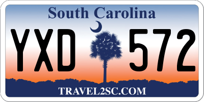SC license plate YXD572
