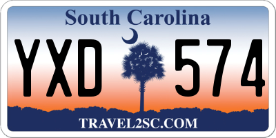 SC license plate YXD574
