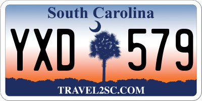 SC license plate YXD579