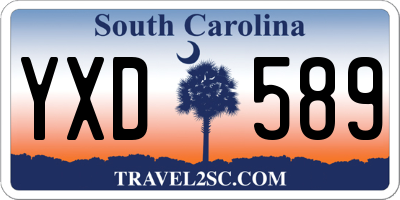 SC license plate YXD589