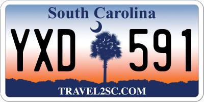 SC license plate YXD591
