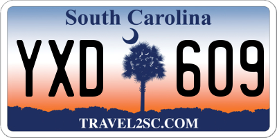 SC license plate YXD609