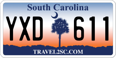 SC license plate YXD611