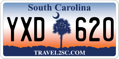 SC license plate YXD620