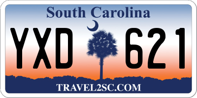 SC license plate YXD621