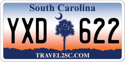 SC license plate YXD622